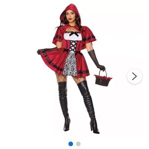 Adult Rebellious Red Riding Hood Costume